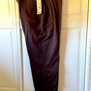 Wine Color Pants with Stretch